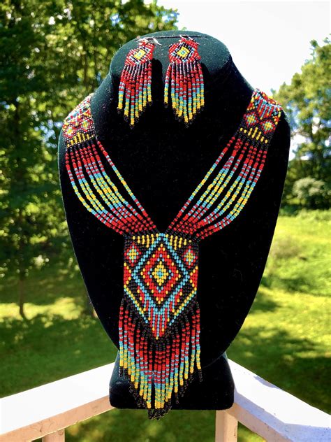 Native American Beadwork Necklace